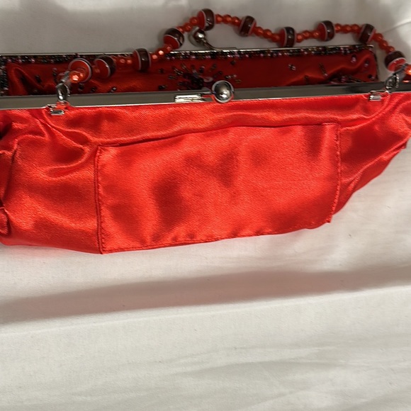 EUC- Vintage Red Sequin Purse Clutch - Picture 5 of 8